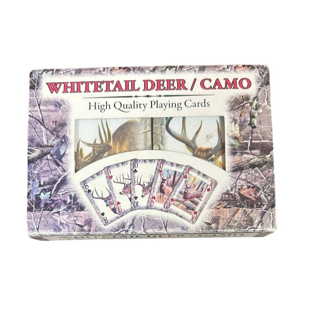 River's Edge Whitetail Deer Realtree Camo Playing Cards